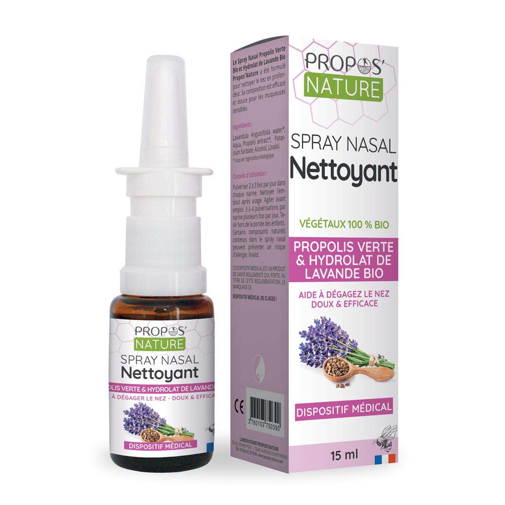 Propos'Nature Spray Nasale all'idrosol di Propolis e Lavanda biologica 15ml