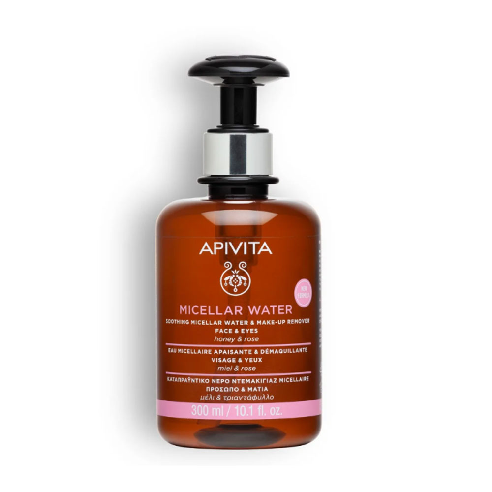 Apivita Acqua micellare lenitiva e struccante per viso e occhi 300 ml