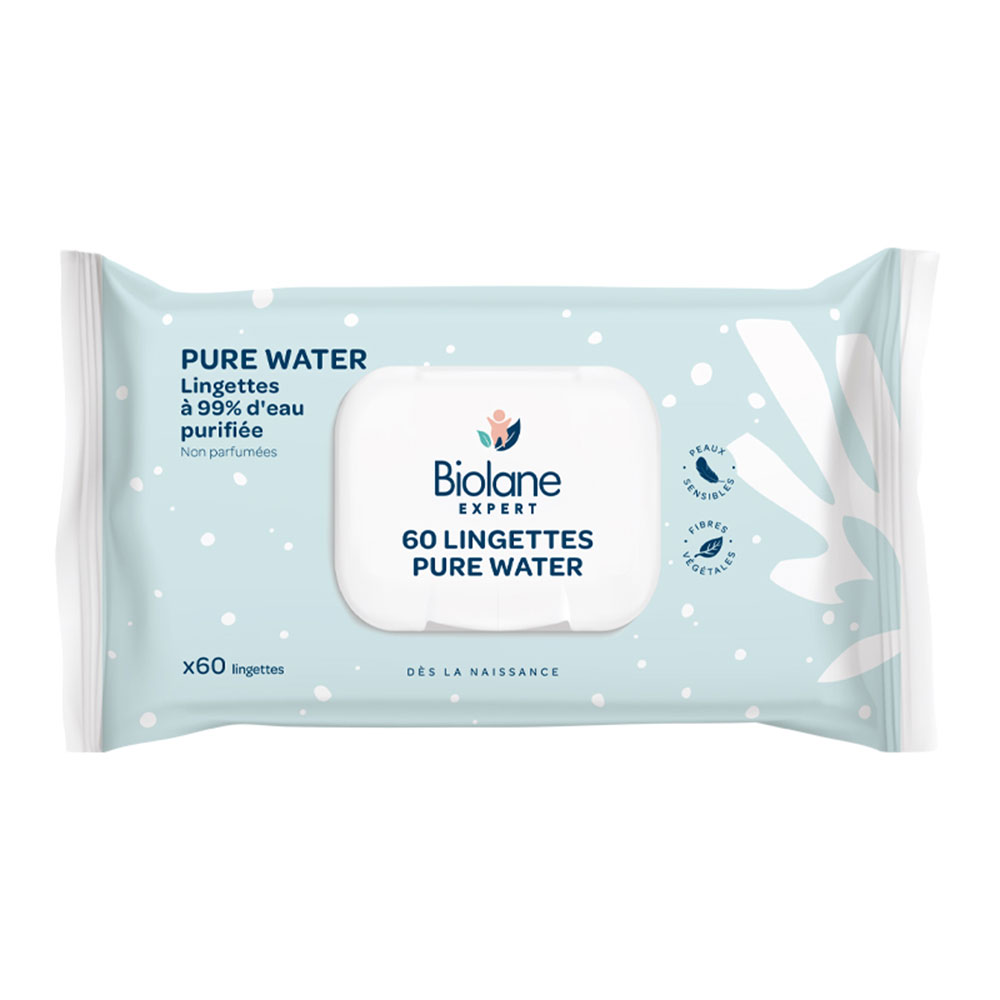 Biolane Esperto Salviette all'acqua pura 60