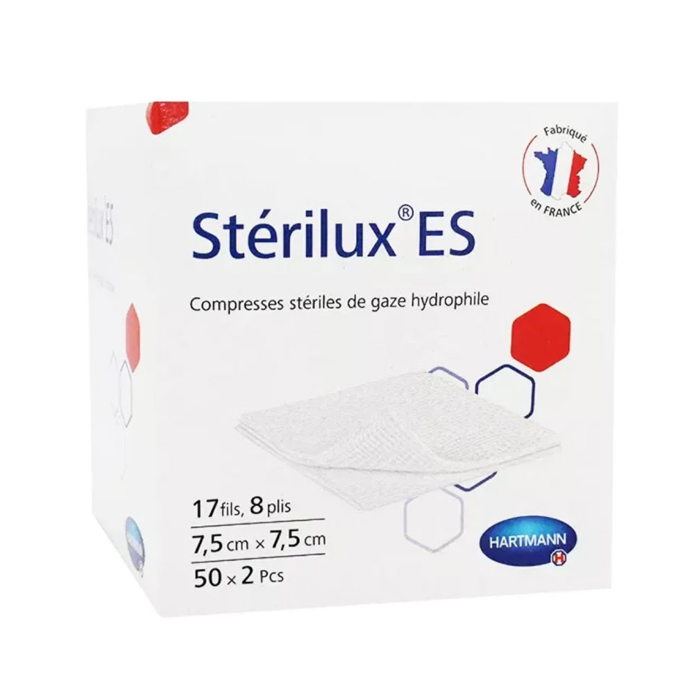 Hartmann Sterilux ES compresse di garza sterili 7,5x7,5cm 50x2