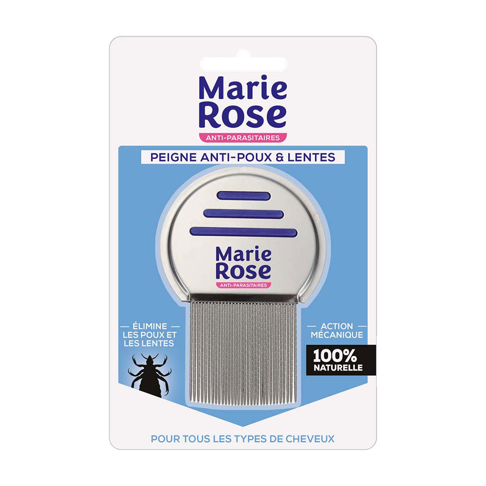 Marie Rose Pettine per pidocchi e lendini Denti striati Tutti i tipi di Capelli