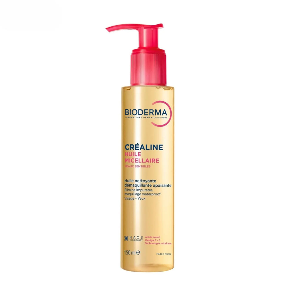 Bioderma Crealine Olio micellare detergente struccante lenitivo per pelli sensibili 150 ml