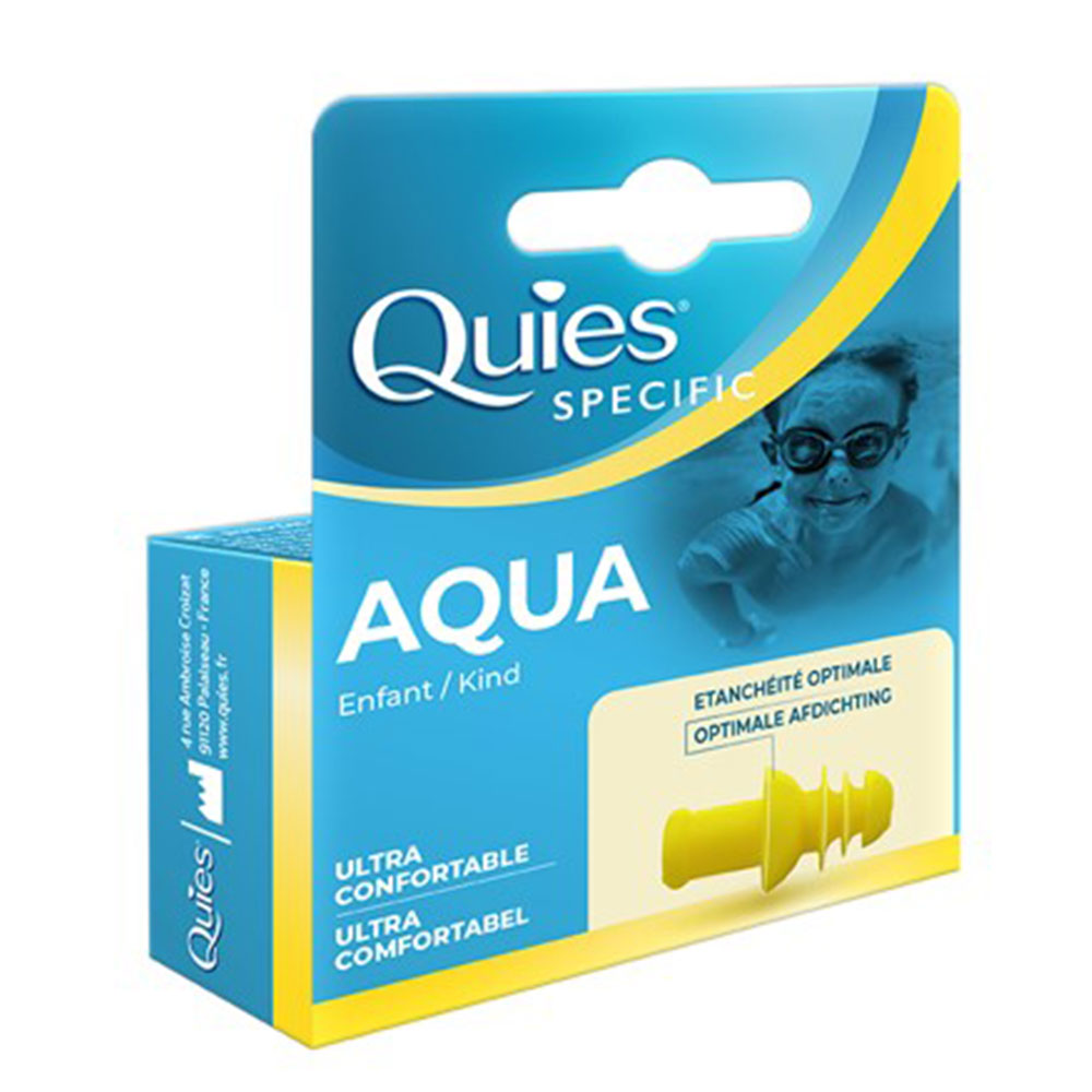 Quies Specific Protezione dell'udito del Bambino Aqua 1 coppia
