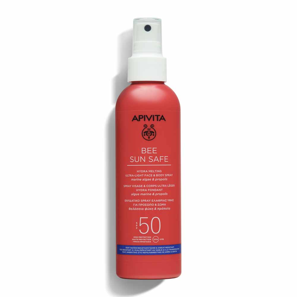 Apivita Bee Sun Safe Spray Hydra Melting Viso e Corpo Ultra-Leggero SPF50 200ml