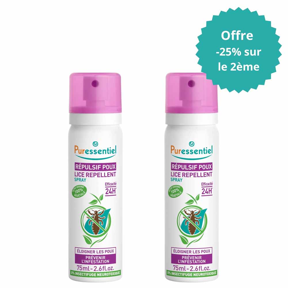 Puressentiel Anti-pidocchi Spray repellente 2x75ml