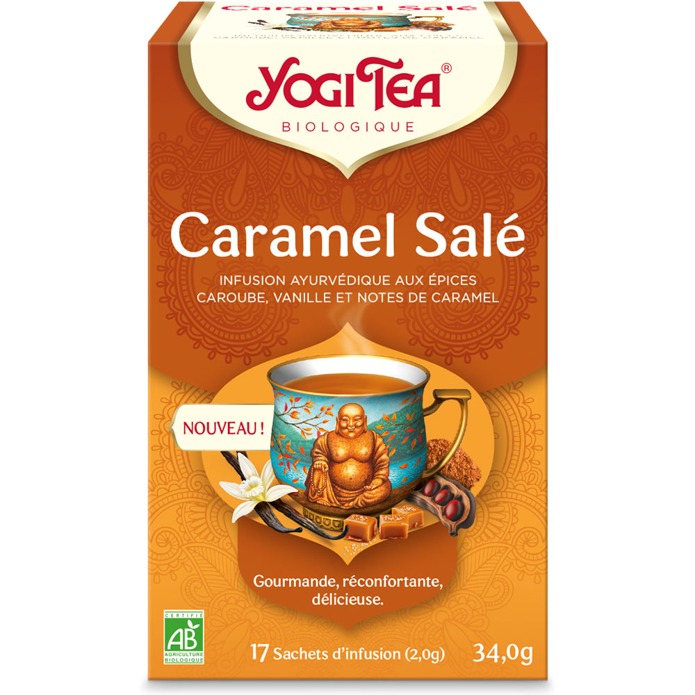 Yogi Tea Infuso di caramello salato Bio 17 borse