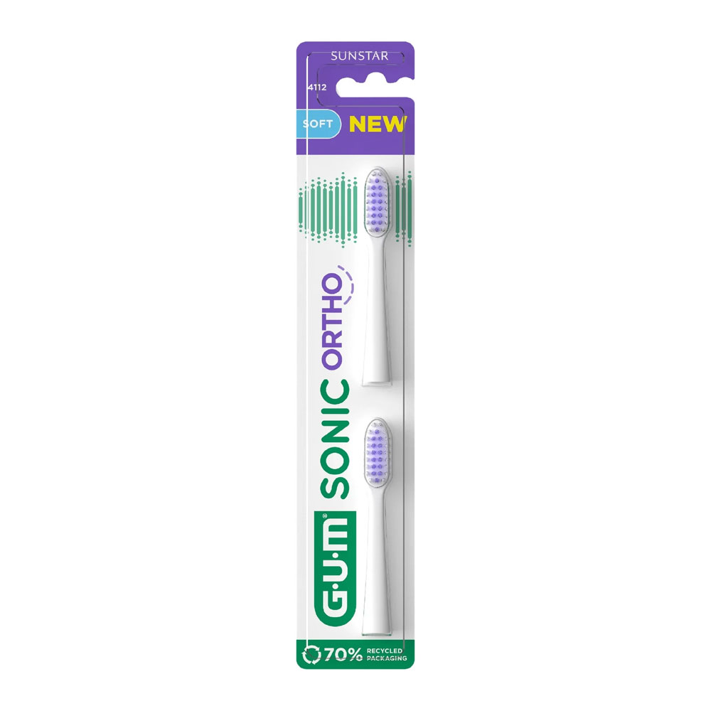 Gum Sonic Ortho Ricariche per spazzolini sonici x2