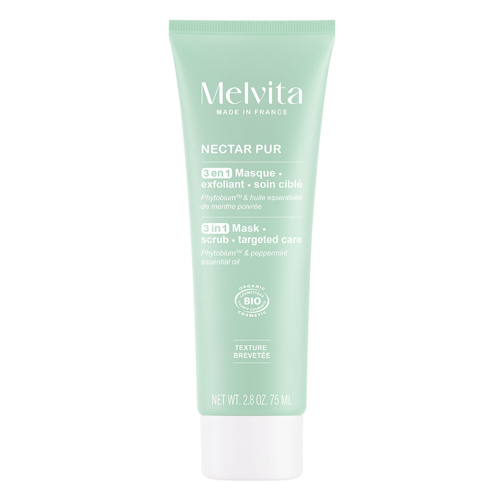 Melvita Nectar Pur Nectar Pur maschera esfoliante e purificante bio 75 ml