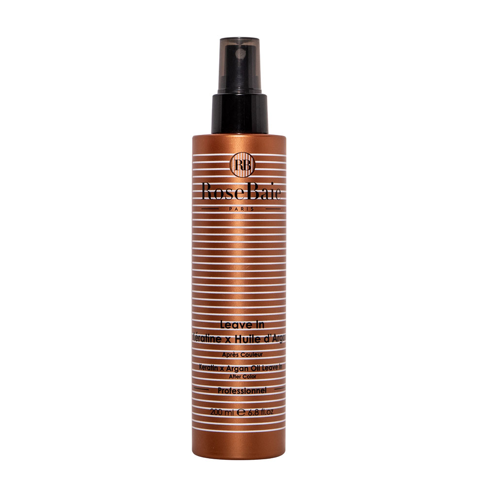 Rosebaie Olio di Argan Lasciare in Cheratina Capelli colorati 200 ml