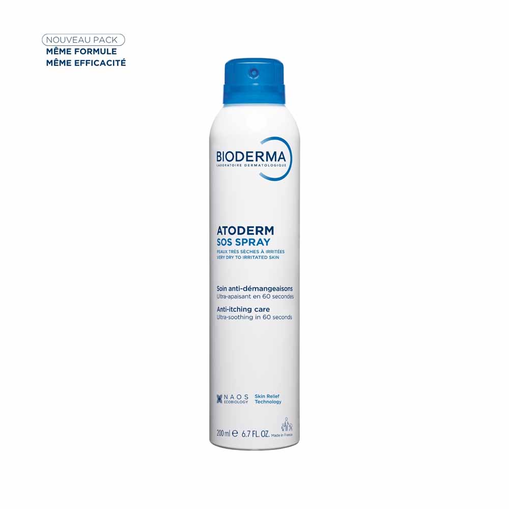 Bioderma Atoderm Sos Spray Anti-prurito Pelle molto secca e soggetta a eczema atopico 200ml