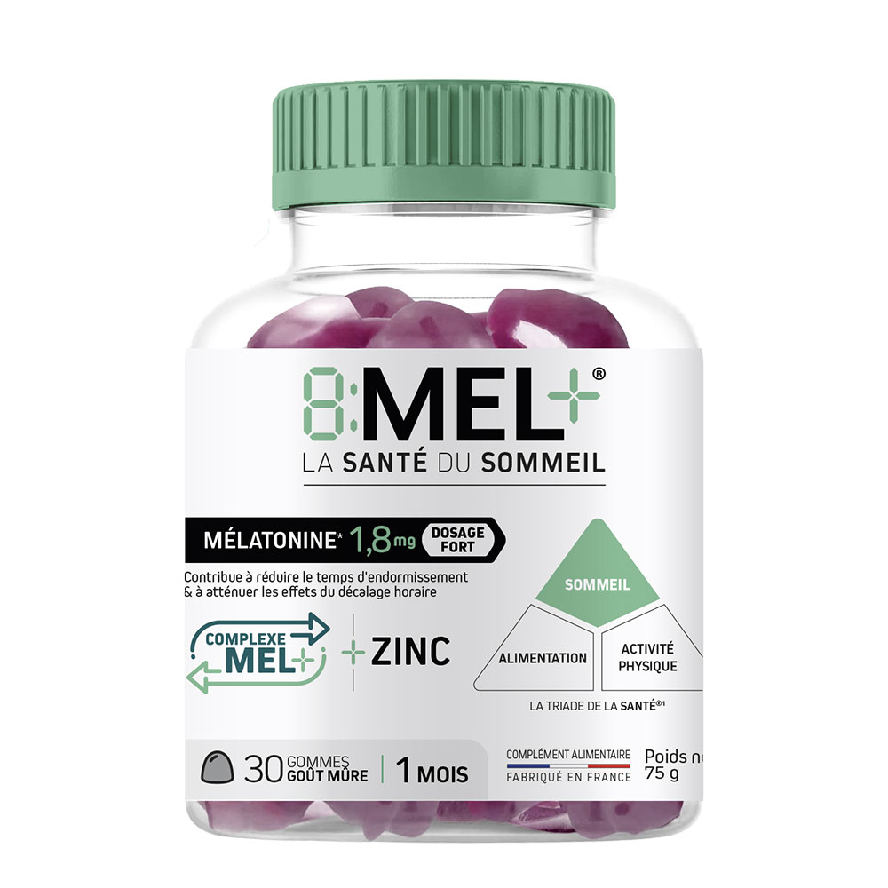 8:MEL+ Mélatonine 1,8mg 30 gummies