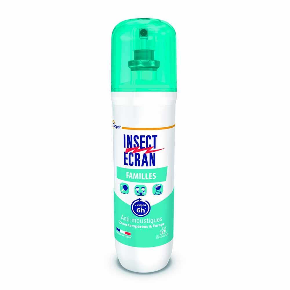 Insect Ecran Pelle Antizanzare famiglie zone temperate protezione fino a 6 ore 100 ml