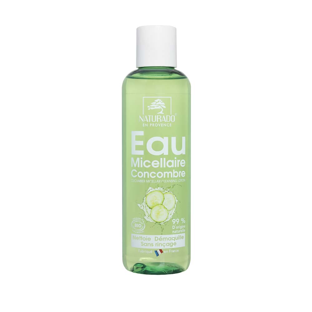 Naturado Acqua micellare di cetriolo biologica Viso, Occhi, Labbra 200 ml