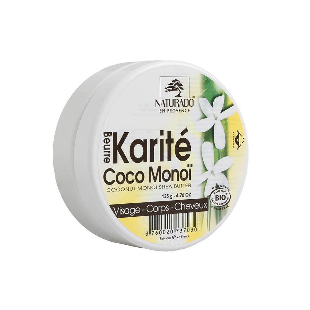 Naturado Burro di Karité Bio Cocco Monoi 135g