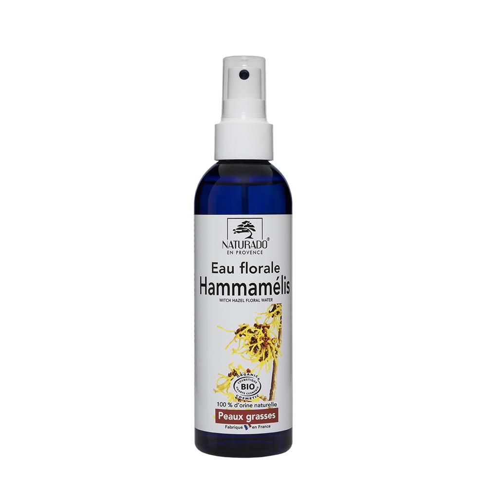 Naturado Acqua floreale di Hamamelis biologica per la pelle grassa Peaux Grasses 200 ml