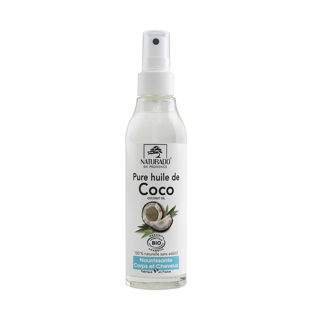 Naturado Spray all'olio di cocco biologico puro Corpo e Capelli 150 ml