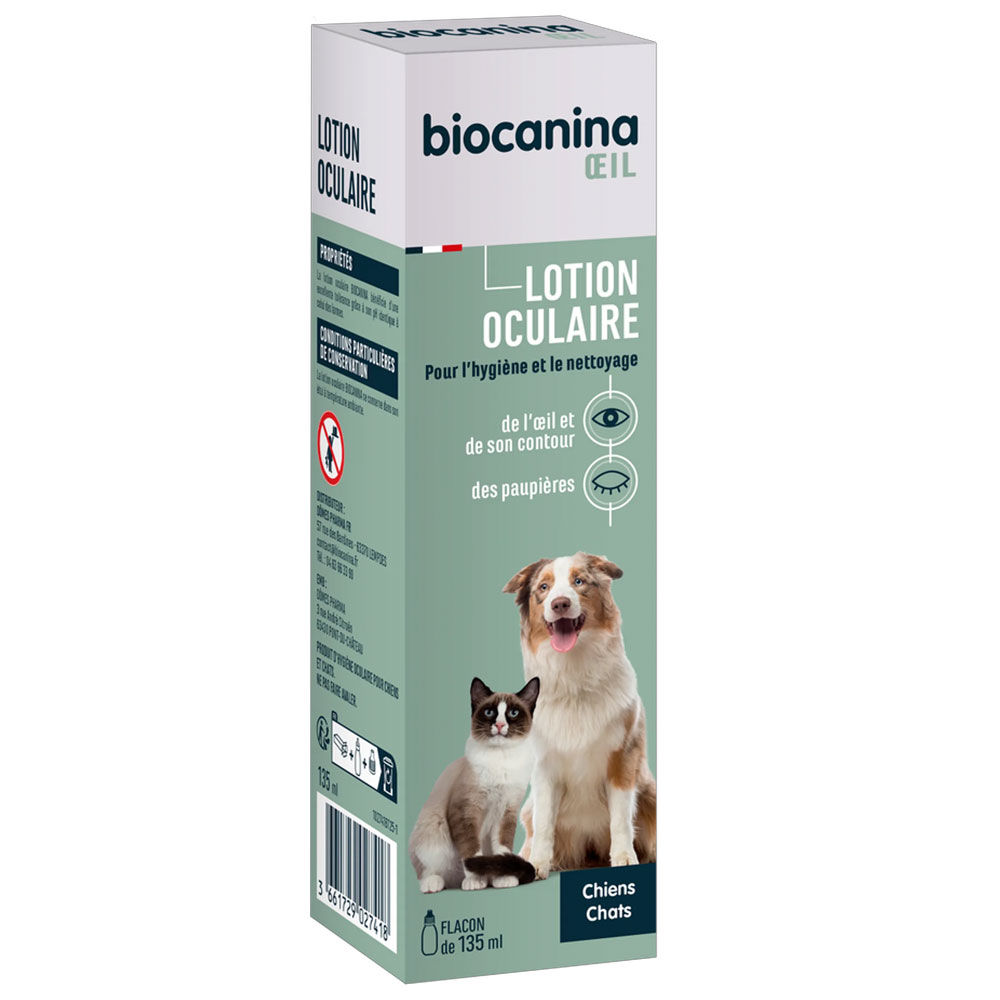 Biocanina Igiene bioftale e pulizia degli occhi per cane e gatto Chiens et Chats 135ml