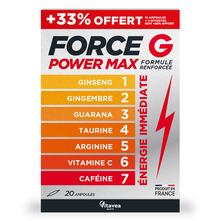 Vitavea Santé Force G Power Max Energia immediata 20 fiale