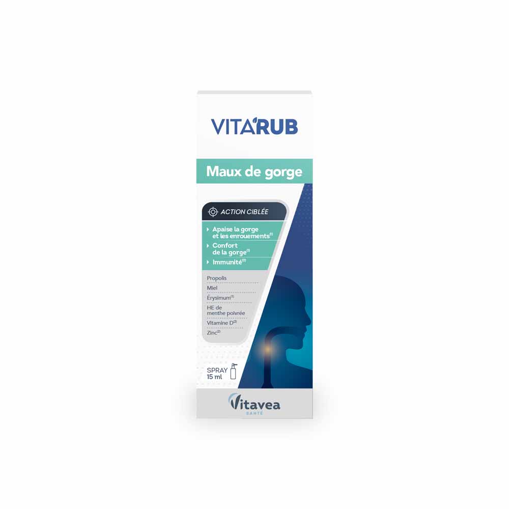 Vitavea Santé Vita'Rub Spray per il mal di gola 15ml