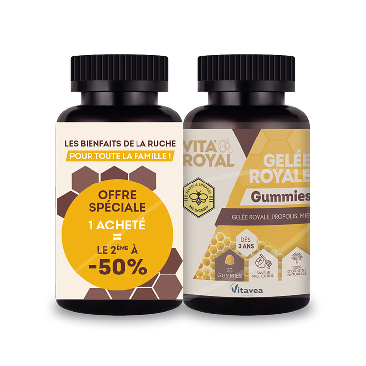 Vitavea Santé Vita'Royal Pappa reale Immunea Tonus Vitalità 2x30 gommine