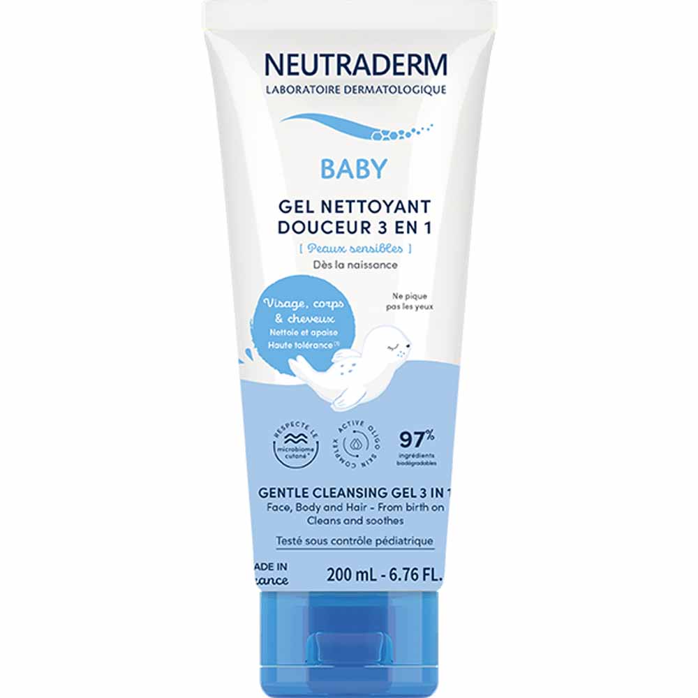 Neutraderm Baby Gel detergente delicato 3 in 1 pelli sensibili 200 ml
