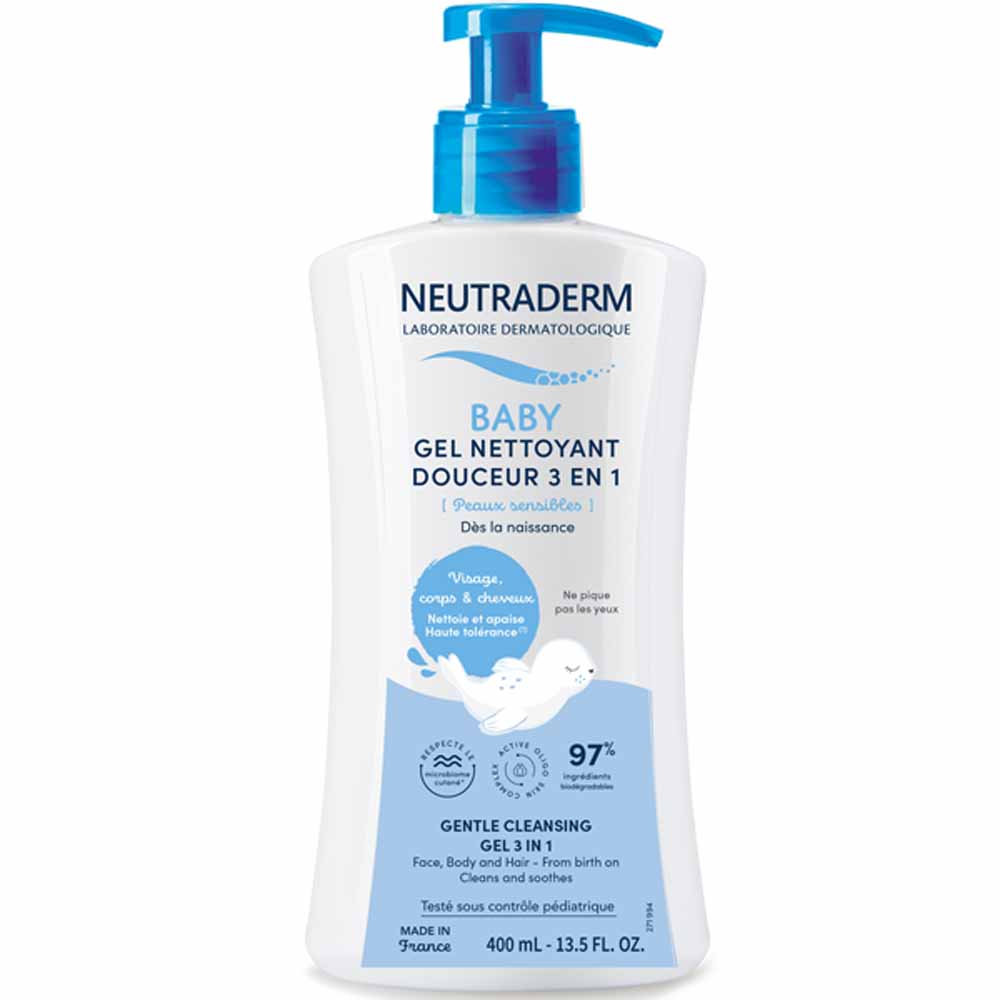 Neutraderm Baby Gel detergente delicato 3in1 per pelli sensibili 400 ml