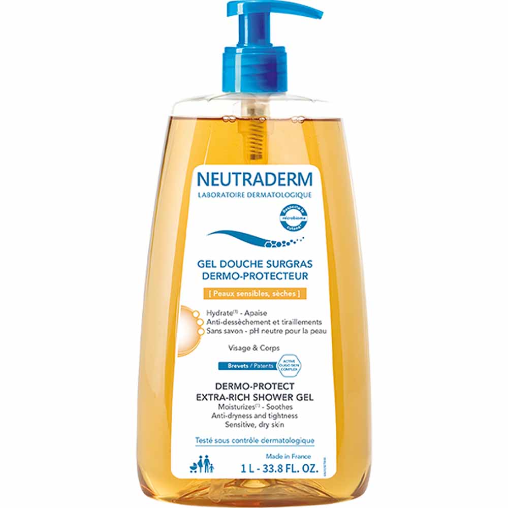 Neutraderm Gel doccia surgrassante dermoprotettivo per pelli secche 1 l