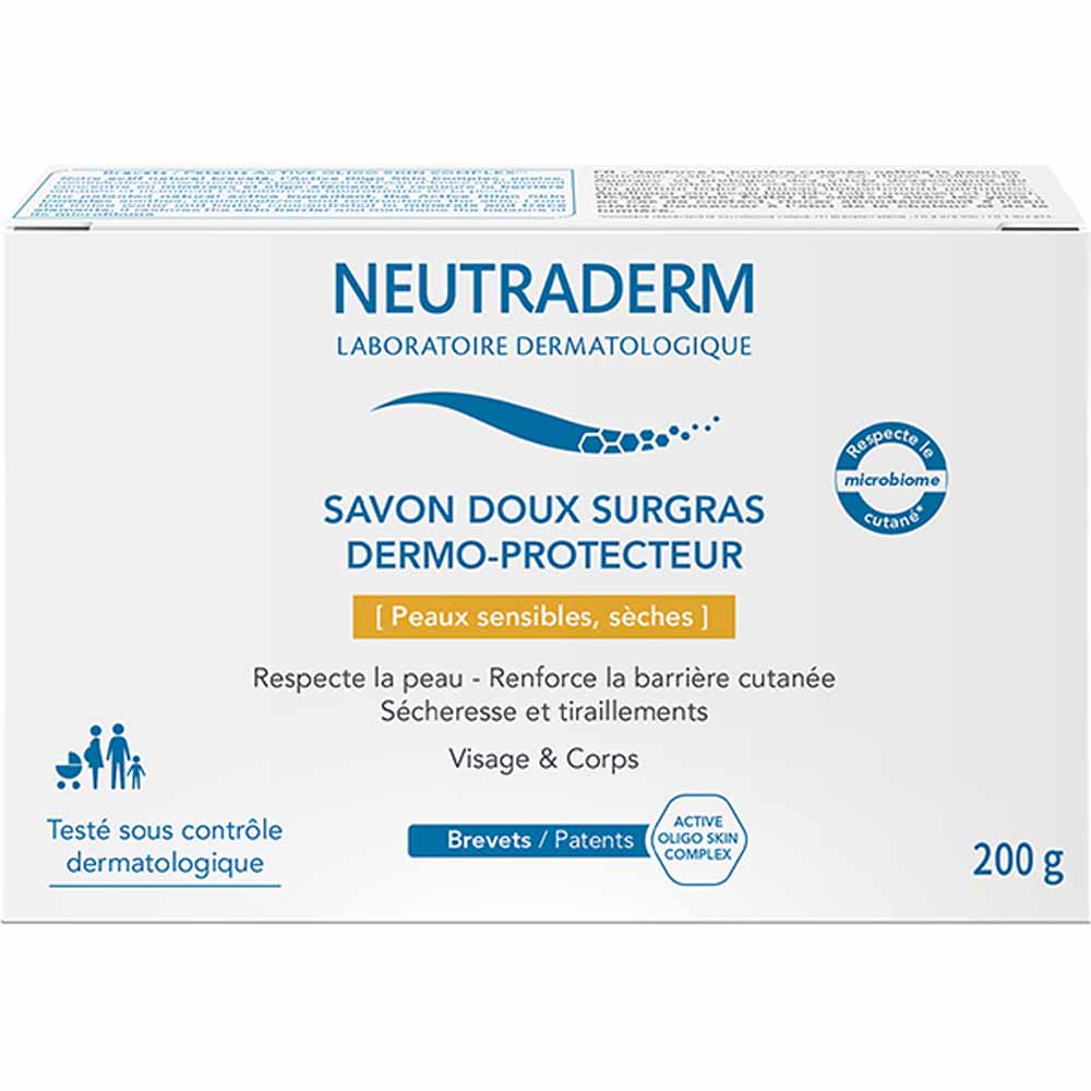 Neutraderm Sapone solido dermo-protettivo delicato di Surgras Pelle secca 200g