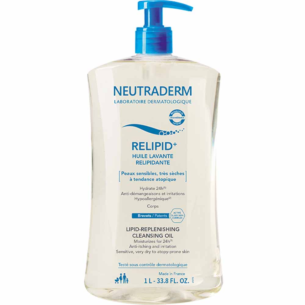 Neutraderm Relipid+ Olio detergente per pelli sensibili 1L