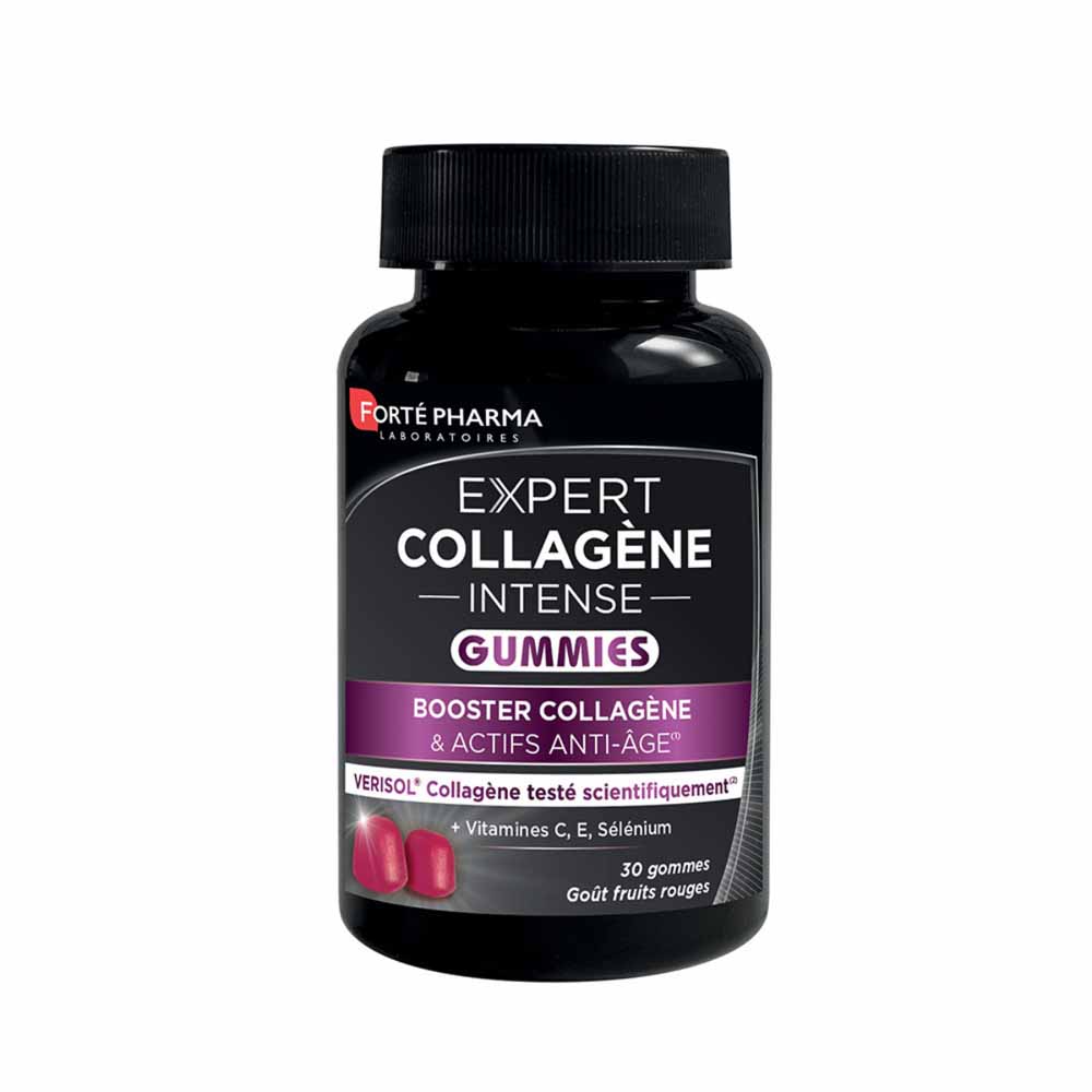 Forté Pharma Expert Collagene Intensive Aroma anti-invecchiamento di Frutta Rossa 30 gommine