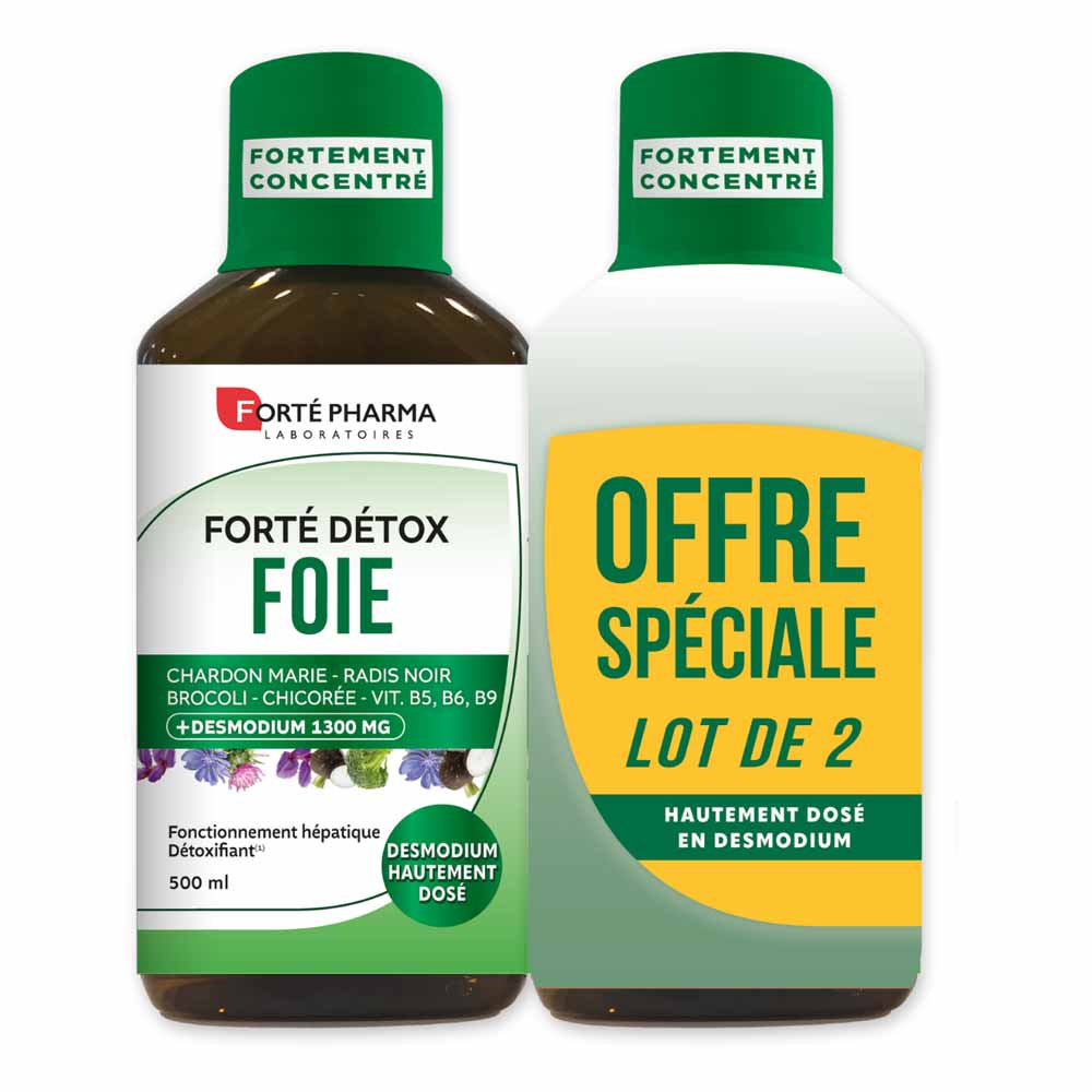 Forté Pharma Forté Détox Disintossicante naturale del fegato arricchito con desmodium 2x500ml