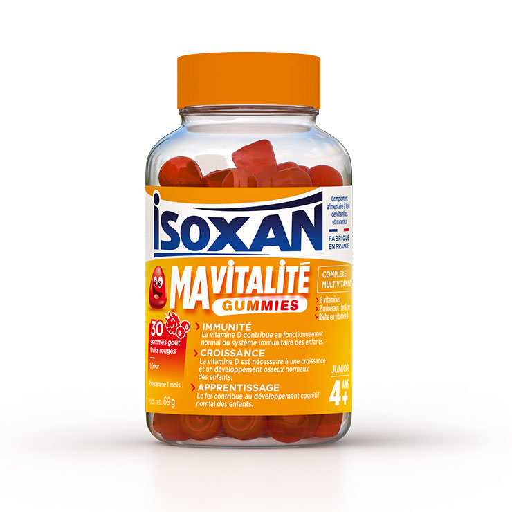 Isoxan vitalità immunità crescita apprendimento gusto frutti rossi junior 30 caramelle gommose