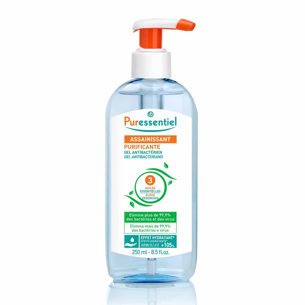 Puressentiel Oli essenziali Gel antibatterico con 3 oli essenziali 250ml