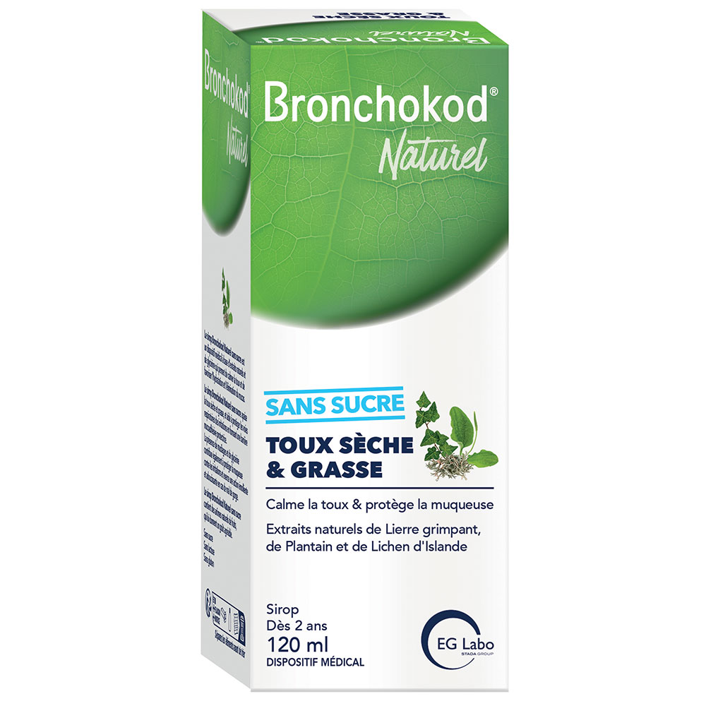 EG Labo Bronchokod Tosse secca e grassa naturale Senza zucchero 120 ml