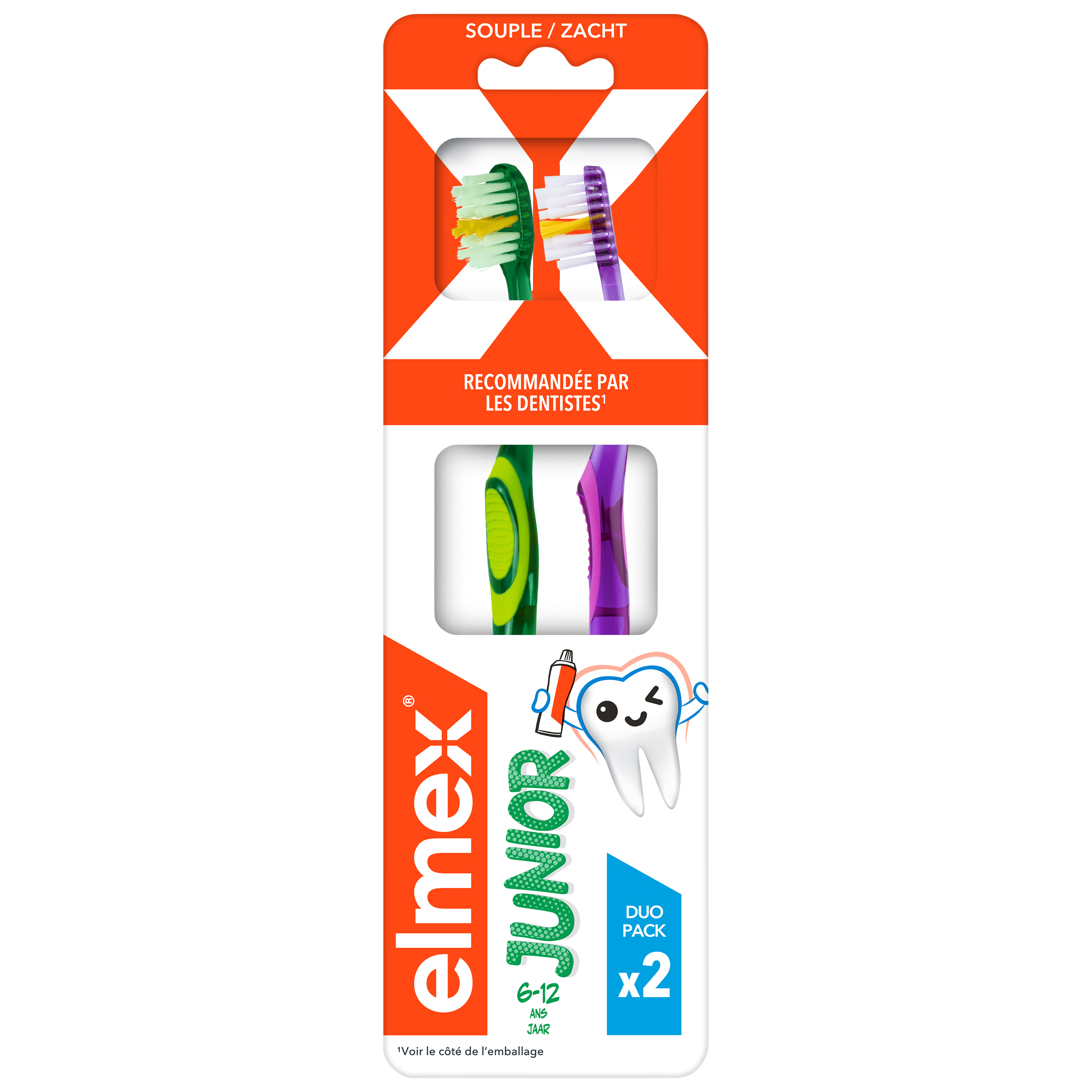Elmex Anti-Carie Spazzolini morbidi Junior 6-12 anni x2