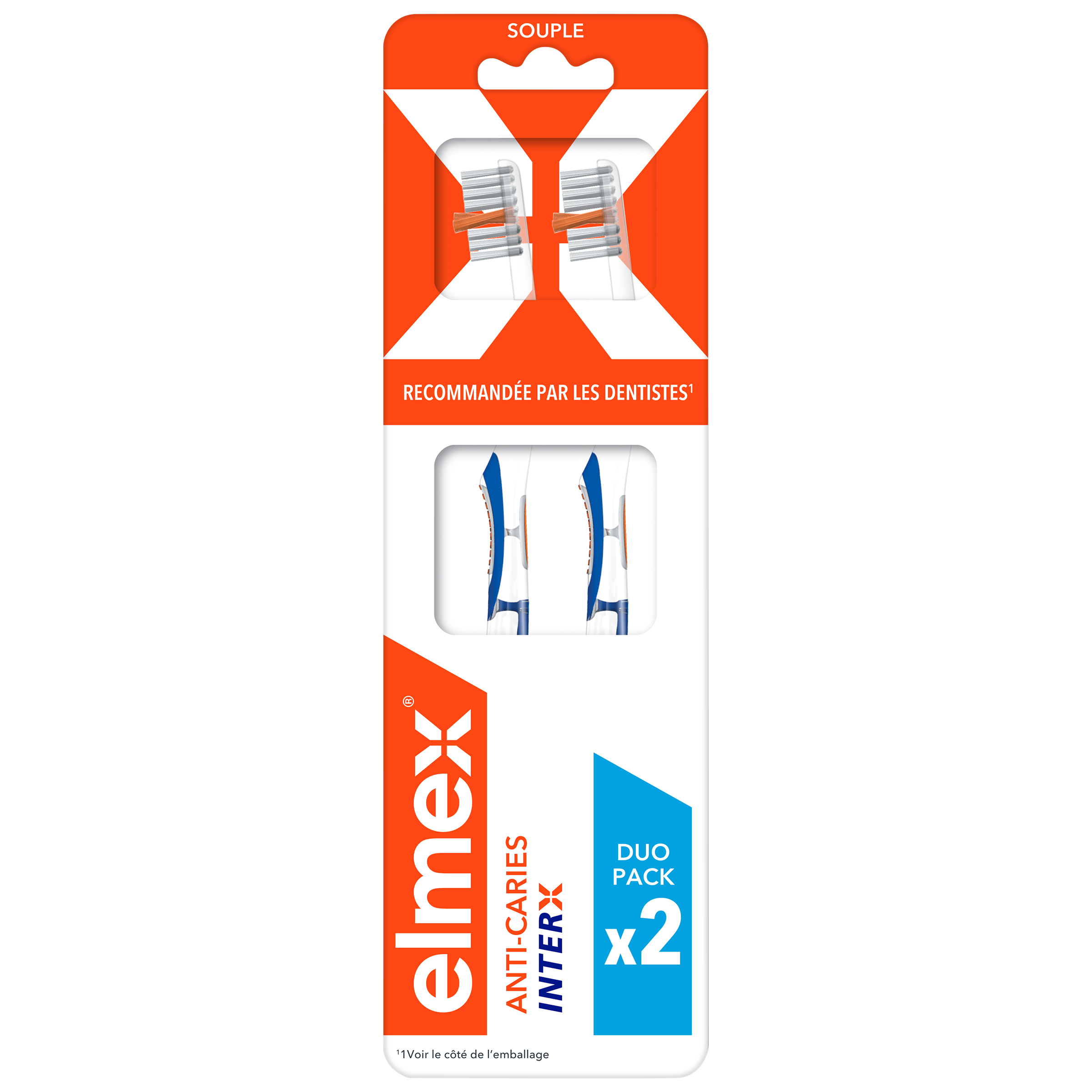 Elmex Anti-Carie Spazzolino morbido Inter X Care x2