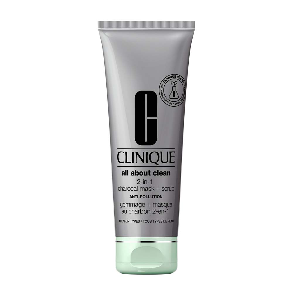 Clinique All About Clean Scrub e maschera al Carbone 2 in 1 121g