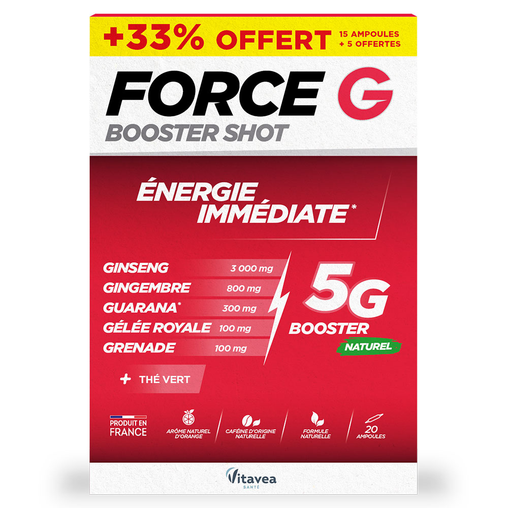 Vitavea Santé Force G Boost Shot Energia immediata 20 lampadine