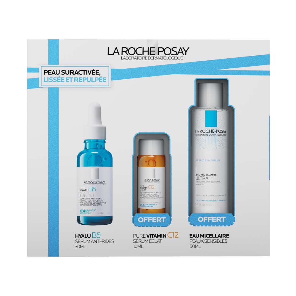 La Roche-Posay Hyalu B5 Cofanetto di sieri per pelle levigata, rimpolpata e super attivata