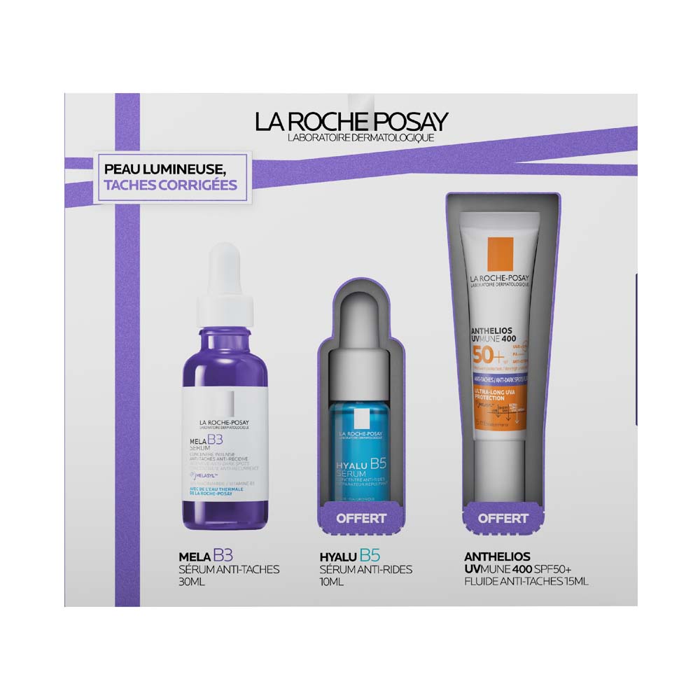 La Roche-Posay Mela B3 Cofanetto di sieri per la pelle luminosa e le macchie corrette