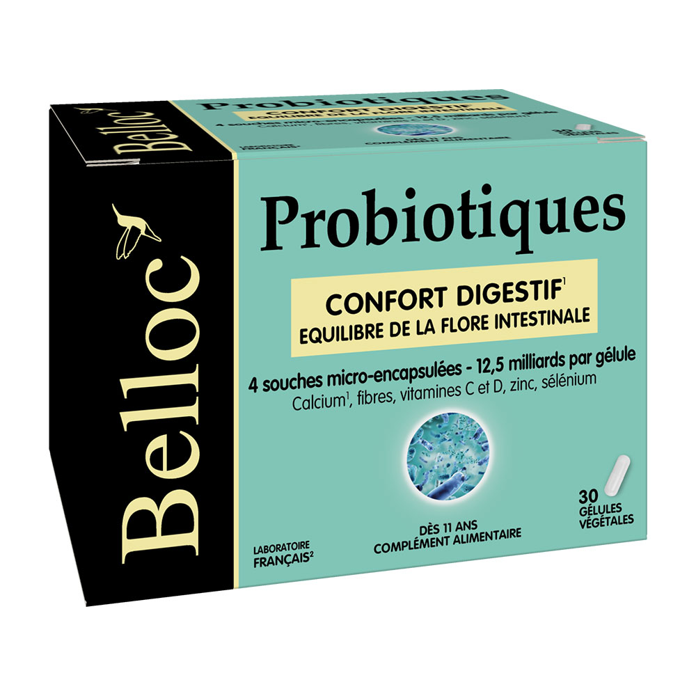 Belloc Probiotici Comfort digestivo Confort digestif x30 capsule vegetali