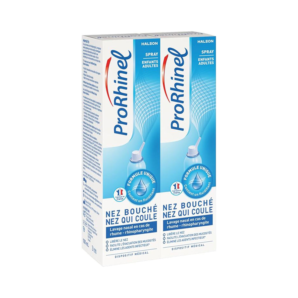 Prorhinel Spray nasale per raffreddore per adulti e bambini 2 x 100 ml
