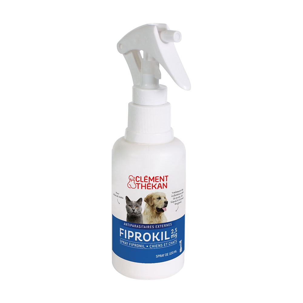 Clement-Thekan Spray antipulci e antizecche per cani e gatti 100ml