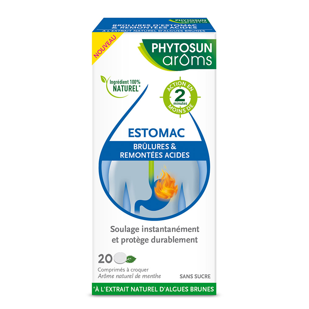 Phytosun Aroms Bruciore di stomaco e reflusso acido 20 compresse