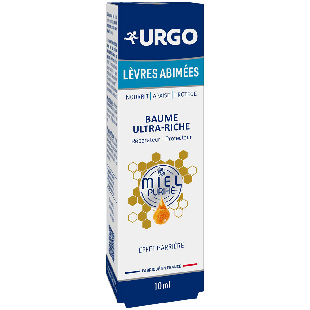 Urgo Balsamo al miele Ultra-Ricco per labbra danneggiate 10ml