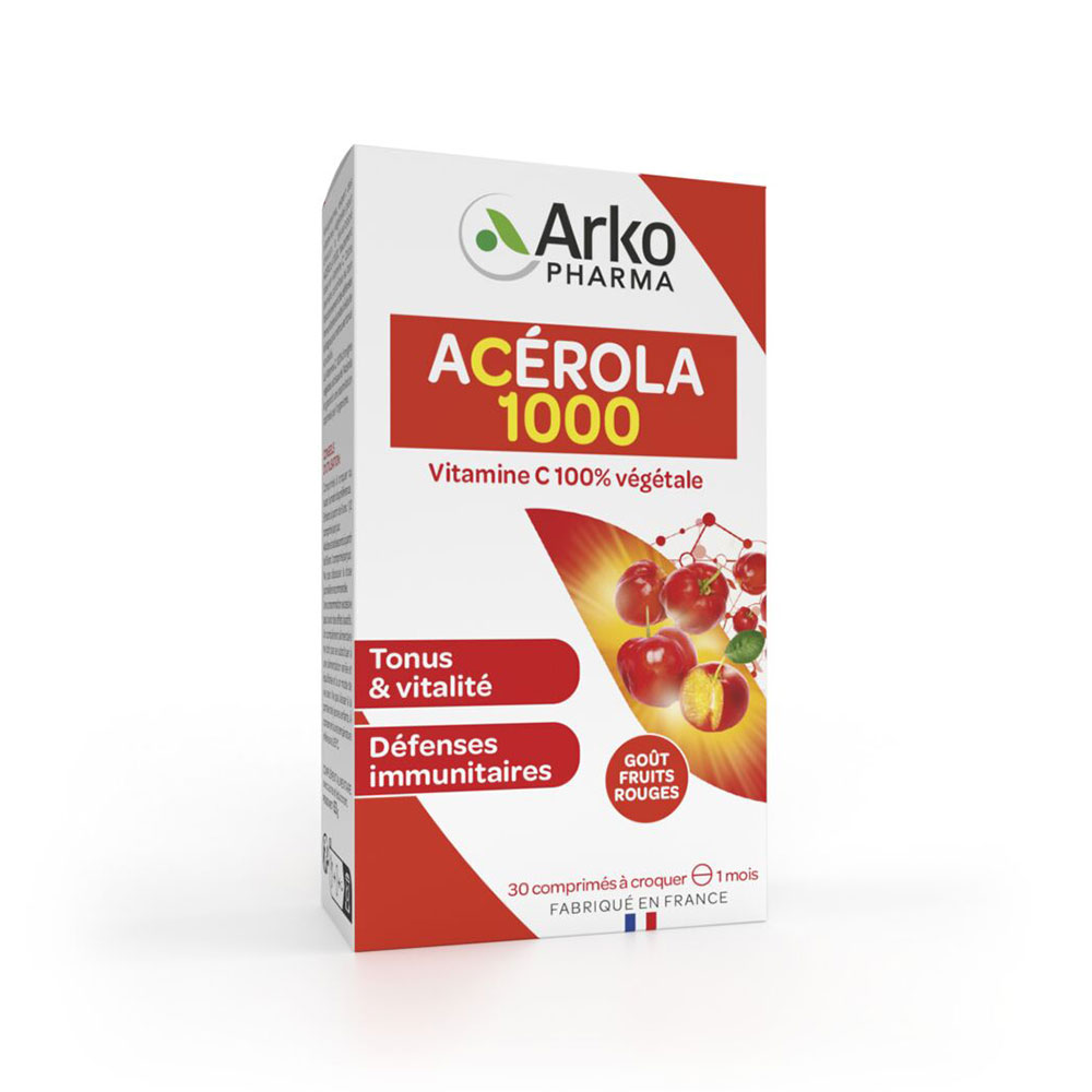 Arkopharma Azinc Acerola 1000 vitamina C naturale 30 compresse