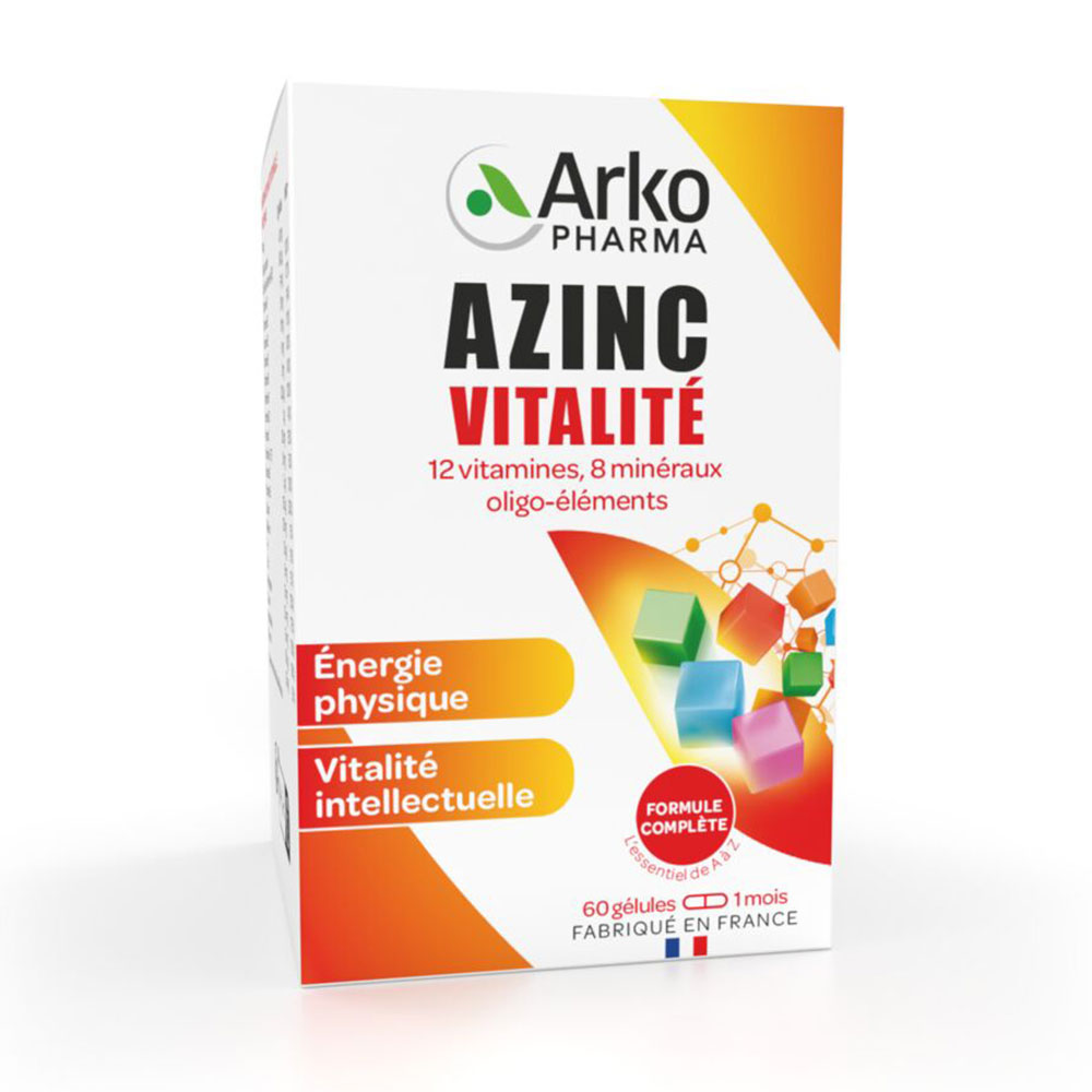 Arkopharma Azinc Vitalità vitamine C ed E zinco per adulti 60 capsule