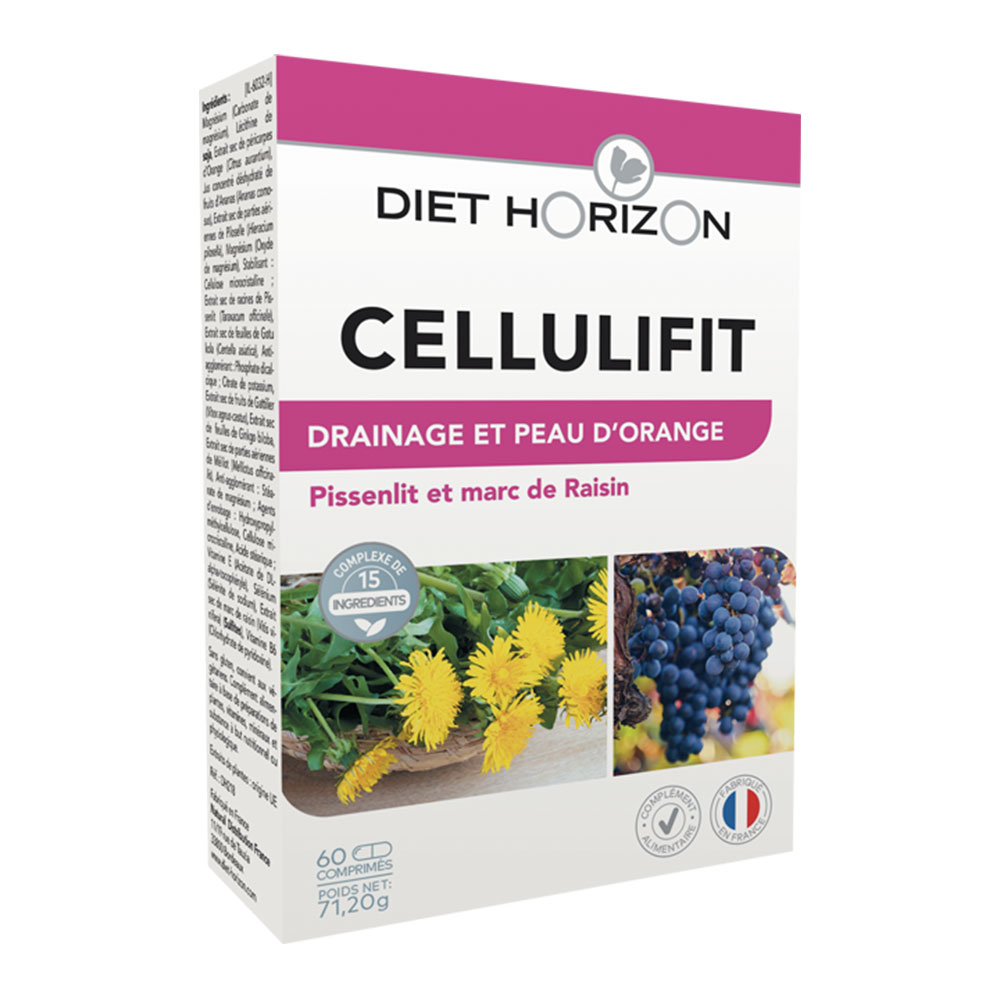 Diet Horizon Cellulifit per pelle a buccia d'arancia e drenaggio 60 compresse