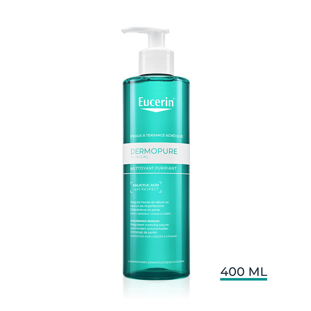 Eucerin Dermopure Clinical Nettoyant Purifiant Peaux à Tendance Acnéique 400ml