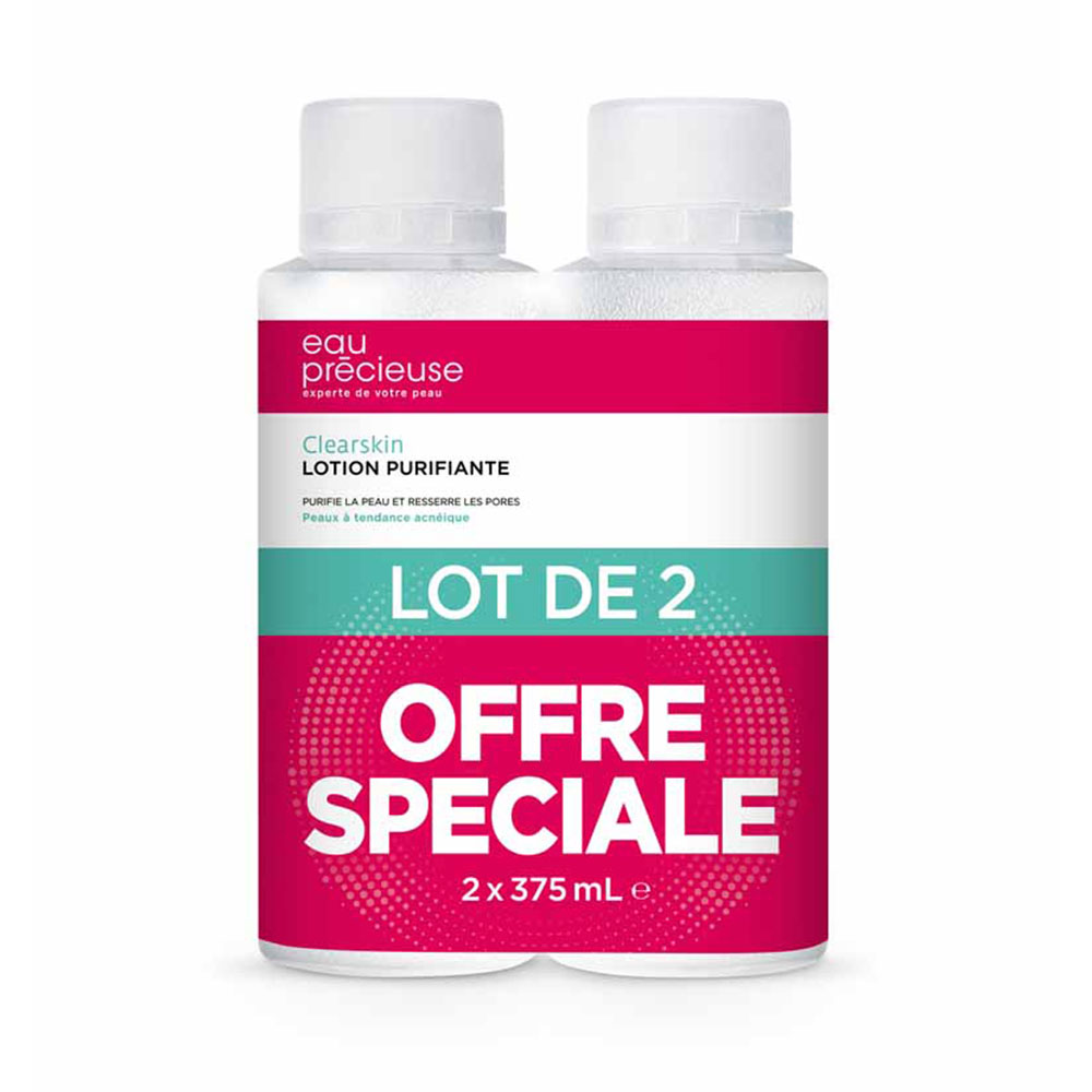 Eau Precieuse Lozione purificante detergente per pelli a tendenza acneica 2x375ml